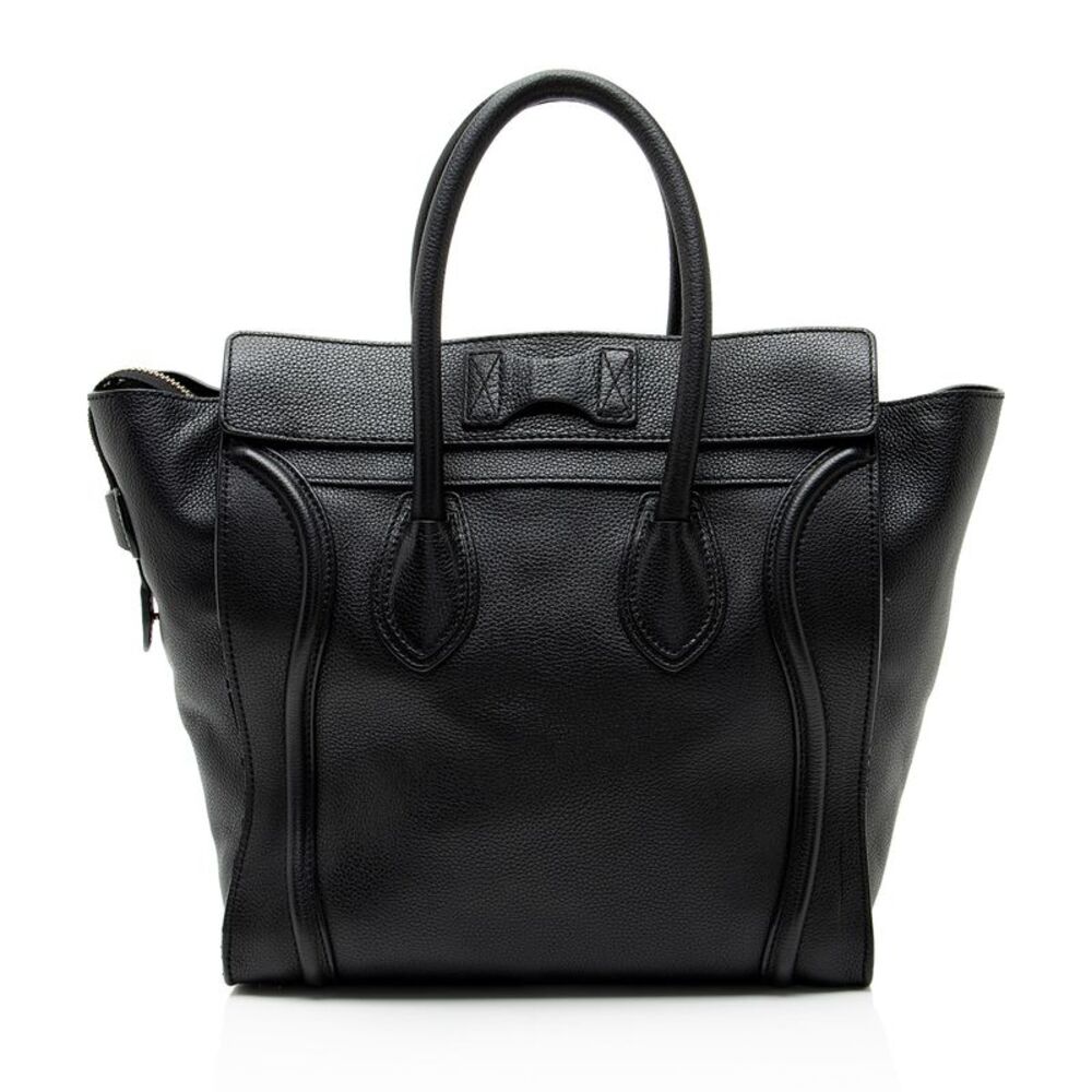 Celine Pebbled Leather Mini Luggage Tote - Picture 3 of 12